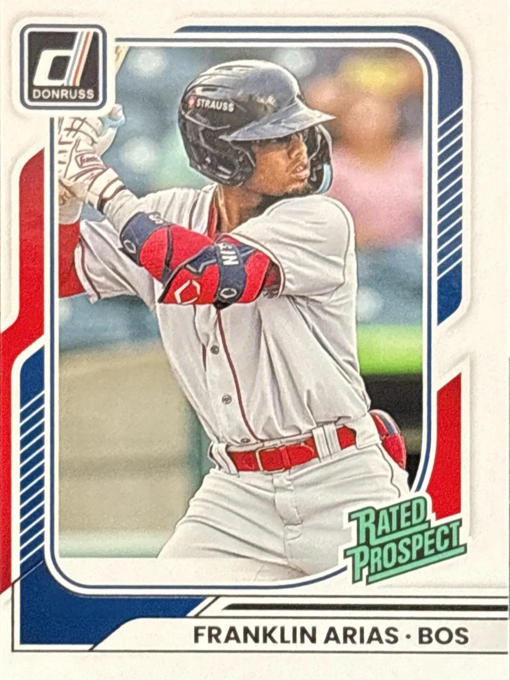 Panini Donruss Franklin Arias Rated Prospect Baseball Card